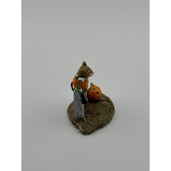 Wee Forest Folk " Pickity Pumpkin " 1998 Mouse Pumpkin M-232 D Petersen Retired - Picture 5 of 9